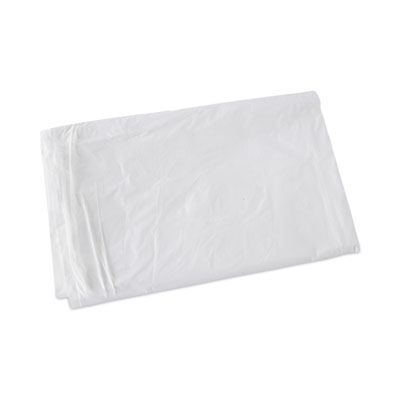 Linear Low Density Industrial Can Liners, 30 gal, 0.9 mil, 30" x 36", White, Flat Pack, 100/Carton