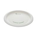 EarthChoice Pressware Compostable Dinnerware, Plate, Paper, 9" dia, White, 450/Carton