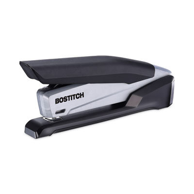 InPower One-Finger Eco-Friendly Desktop Stapler, 25-Sheet Capacity, Black/Gray