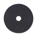 Stripping Floor Pads, 19" Diameter, Black, 5/Carton