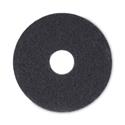 Stripping Floor Pads, 13" Diameter, Black, 5/Carton