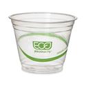 GreenStripe Renewable and Compostable Cold Cups, 9 oz, Clear, 50/Pack, 20 Packs/Carton