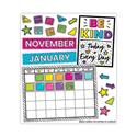 Calendar Bulletin Board Sets, 129-Piece Set, Kind Vibes, 23" x 17", Multicolor