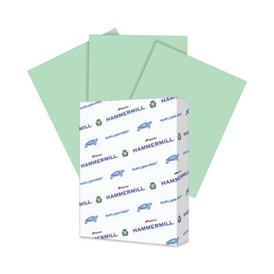 Colors Print Paper, 20 lb Bond Weight, 8.5 x 11, Green, 500/Ream