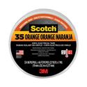 Scotch 35 Vinyl Electrical Color Coding Tape, 3" Core, 0.75" x 66 ft, Orange