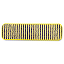 Microfiber Scrubber Pad, Vertical Polyprolene Stripes, 18", Yellow, 6/Carton