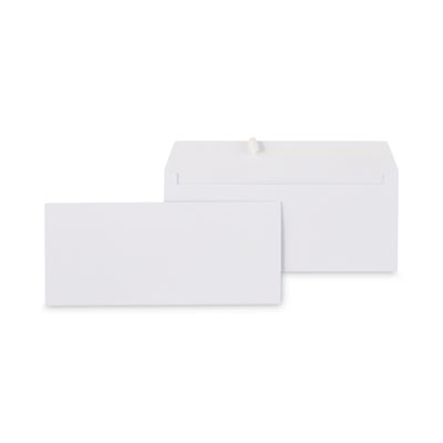 Peel Seal Strip Business Envelope, #10, Square Flap, Self-Adhesive Closure, 4.13 x 9.5, White, 100/Box