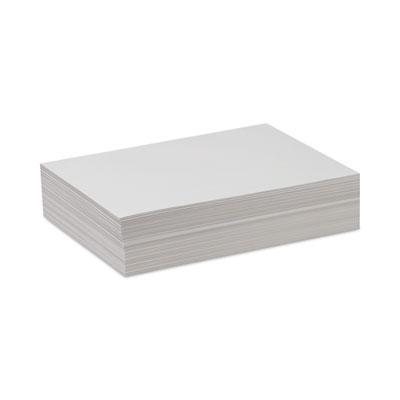 White Drawing Paper, 47 lb Text Weight, 9 x 12, Pure White, 500/Ream