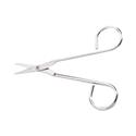 Scissors, Pointed Tip, 4.5" Long, Nickel Straight Handle