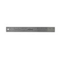 Stainless Steel Ruler with Cork Back and Hanging Hole, Standard/Metric, 12" Long