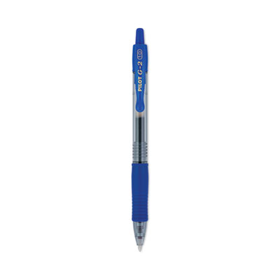 G2 Premium Gel Pen, Retractable, Bold 1 mm, Blue Ink, Smoke/Blue Barrel, Dozen