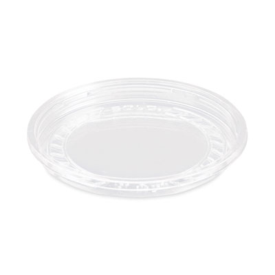 Bare Eco-Forward RPET Deli Container Lids, Recessed Lid, Fits 8 oz, Clear, Plastic, 50/Pack, 10 Packs/Carton