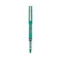 Precise V5 Roller Ball Pen, Stick, Extra-Fine 0.5 mm, Green Ink, Green/Clear Barrel, Dozen