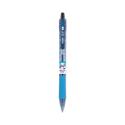 B2P Bottle-2-Pen Recycled Ballpoint Pen, Retractable, Fine 0.7 mm, Black Ink, Translucent Blue Barrel, Dozen