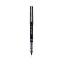 Precise V7 Roller Ball Pen, Stick, Fine 0.7 mm, Black Ink, Black/Clear Barrel, Dozen