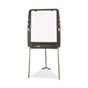 Ingenuity Portable Flipchart Easel with Dry Erase Surface, 35" x 30", White Surface, Charcoal Gray Polyethylene Frame