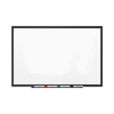 Classic Series Porcelain Magnetic Dry Erase Board, 36" x 24", White Surface, Black Aluminum Frame