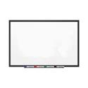 Classic Series Porcelain Magnetic Dry Erase Board, 36" x 24", White Surface, Black Aluminum Frame