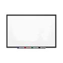 Classic Series Porcelain Magnetic Dry Erase Board, 48" x 36", White Surface, Black Aluminum Frame