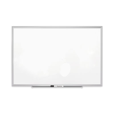 Classic Series Porcelain Magnetic Dry Erase Board, 72" x 48", White Surface, Black Aluminum Frame