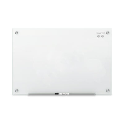 Infinity Magnetic Glass Marker Board, 24" x 18", White Surface