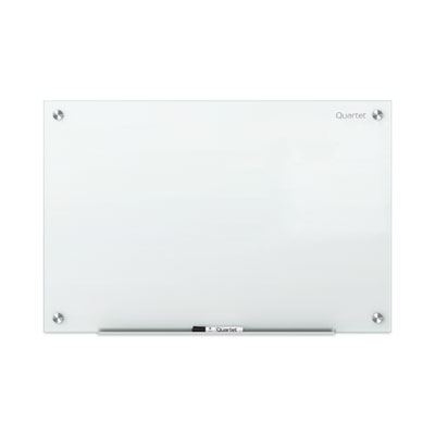 Infinity Magnetic Glass Marker Board, 36" x 24", White Surface