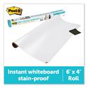 Dry Erase Surface with Adhesive Backing, 72 x 48, White Surface