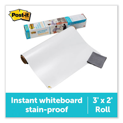 Dry Erase Surface, Laminate Film, 36" x 7 mil x 24", White