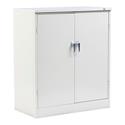 Assembled 42" High Heavy-Duty Welded Storage Cabinet, Two Adjustable Shelves, 36w x 18d, Putty