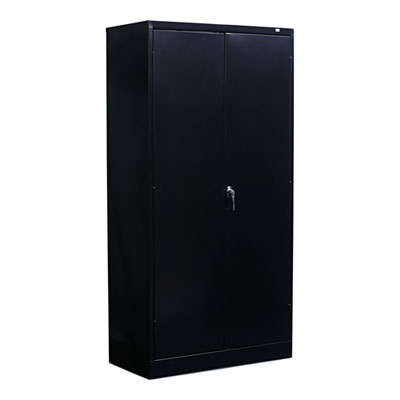 Standard Assembled Storage Cabinet, 36w x 18d x 72h, Black