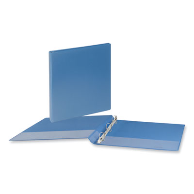 Slant D-Ring View Binder, 3 Rings, 1.5" Capacity, 11 x 8.5, Light Blue