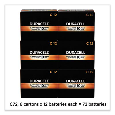 CopperTop Alkaline C Batteries, 72/Carton