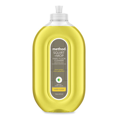 Squirt + Mop Hard Floor Cleaner, 25 oz Spray Bottle, Lemon Ginger, 6/Carton