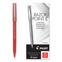 Razor Point Fine Line Porous Point Pen, Stick, Extra-Fine 0.3 mm, Black Ink, Black Barrel, Dozen