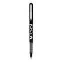 VBall Liquid Ink Roller Ball Pen, Stick, Extra-Fine 0.5 mm, Black Ink, Black/Clear Barrel, Dozen