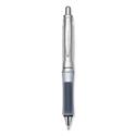 Dr. Grip Center of Gravity Ballpoint Pen, Retractable, Medium 1 mm, Black Ink, Silver/Charcoal Grip Barrel