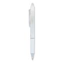 FriXion Ball Clicker Erasable Gel Pen, Retractable, Extra-Fine 0.5 mm, Black Ink, White Barrel, Dozen
