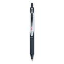 VBall RT Liquid Ink Roller Ball Pen, Retractable, Extra-Fine 0.5 mm, Black Ink, Black/White Barrel