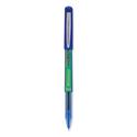 Precise V5 BeGreen Roller Ball Pen, Stick, Extra-Fine 0.5 mm, Blue Ink, Blue Barrel, Dozen