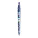 B2P Bottle-2-Pen Recycled Gel Pen, Retractable, Fine 0.7 mm, Purple Ink, Translucent Blue Barrel