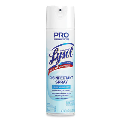 Disinfectant Spray, Crisp Linen, 19 oz Aerosol Spray