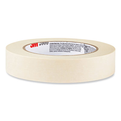 Economy Masking Tape, 3" Core, 0.7" x 60.1 yds, Tan