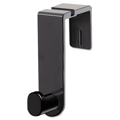 Plastic Coat Hook, 1-Hook, 1.75 x 5.25 x 4, Black