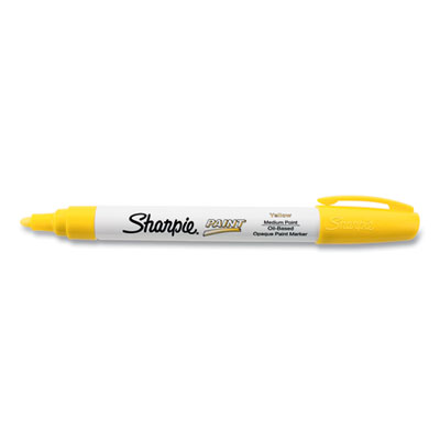 Permanent Paint Marker, Medium Bullet Tip, Yellow