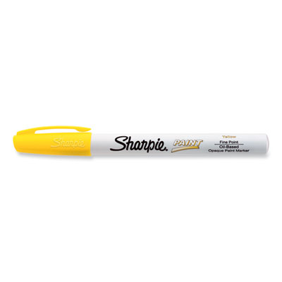 Permanent Paint Marker, Fine Bullet Tip, Yellow