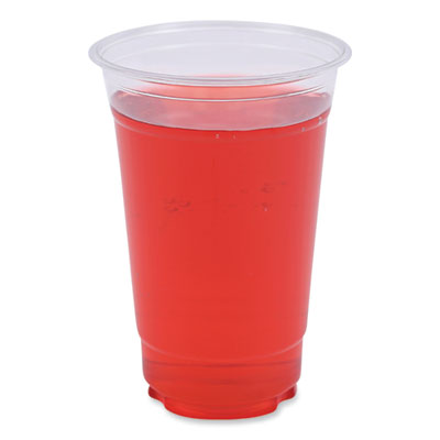 Clear Plastic Cold Cups, 20 oz, 50/Sleeve, 20 Sleeves/Carton