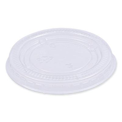 Souffle/Portion Cup Lids, Fits 1.5 oz and 2 oz Portion Cups, Clear, 2,500/Carton