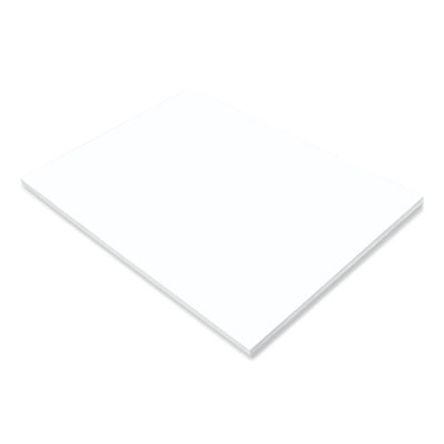 SunWorks Construction Paper, 50 lb Text Weight, 18 x 24, Bright White, 50/Pack