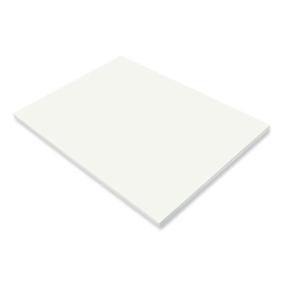 SunWorks Construction Paper, 50 lb Text Weight, 18 x 24, White, 50/Pack