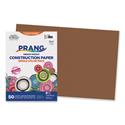 SunWorks Construction Paper, 50 lb Text Weight, 12 x 18, Brown, 50/Pack